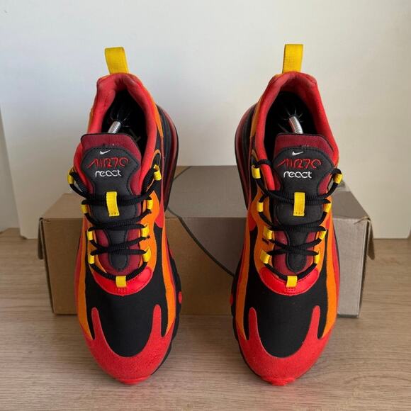 Nike Air Max 270 React Lava/Magma Men Sneakers- SZ M 7.5- W 9 main image 10